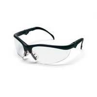 Crews Safety Products KD310AF Crews Klondike Plus Safety Glasses With Black Frame And Clear Polycarbonate Duramass AF4 Anti-Scra